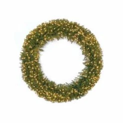 National Tree 72" Norwood Fir Wreath W/ Lights Christmas