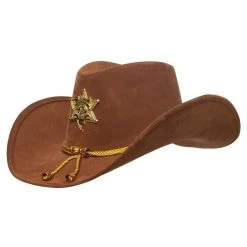 Underwraps Halloween Brown Sheriff Hat - Adult