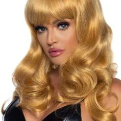 Leg Avenue Halloween Wavy Wig With Bangs