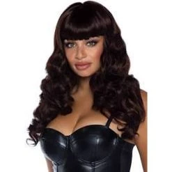 Leg Avenue Halloween Wavy Wig With Bangs