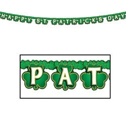 Beistle Happy St Patrick's Day Shamrock Streamer 3 Beistle Happy St Patrick's Day Shamrock Streamer