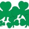 Beistle St. Patrick's Day 9" Shamrock Cut-Out 2 Beistle St. Patrick's Day 9" Shamrock Cut-Out