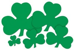 Beistle St. Patrick's Day 9" Shamrock Cut-Out 3 Beistle St. Patrick's Day 9" Shamrock Cut-Out