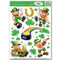 Beistle Leprechaun Window Clings St. Patrick's Day
