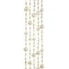 Kurt Adler 6' Ivory & Gold Bead Garland