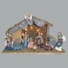Kurt Adler 11 Pc Nativity Set W/ Stable