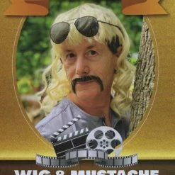 HMS Jungle Guy Wig & Mustache Set Halloween