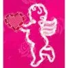 Impact Plastics 17" Lighted Valentine's Day Cupid Heart Window Silhouette Decoration