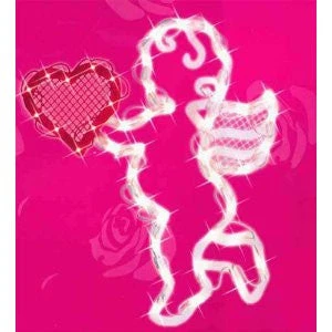 Impact Plastics 17" Lighted Valentine's Day Cupid Heart Window Silhouette Decoration 3 Impact Plastics 17" Lighted Valentine's Day Cupid Heart Window Silhouette Decoration