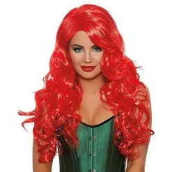 Dreamgirls Long Wavy Red Wig Halloween