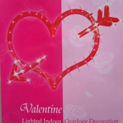 Impact Plastics 18" Valentine's Day Heart W/ Arrow Window Light Frame